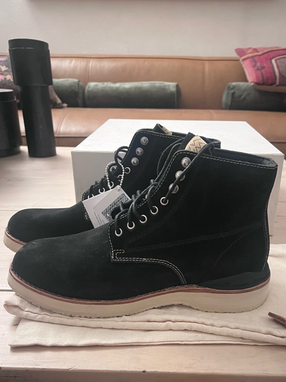 Visvim Vigil Boot- Folk Black Suede
